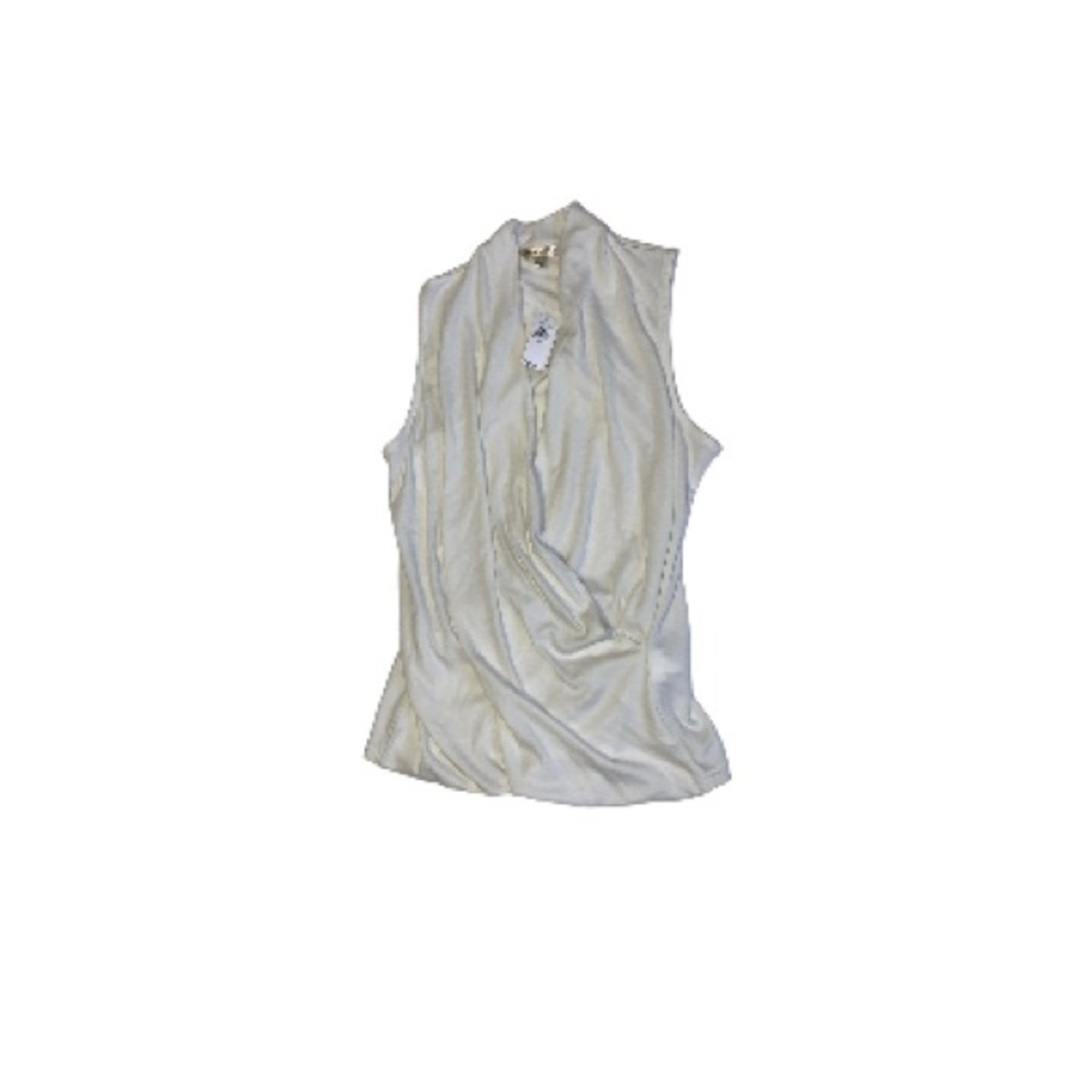 🆕 Banana Republic Off White Crossover Top - Women’s Size Small